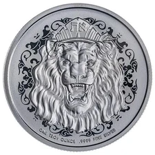 2024 Niue Roaring Lion of Judah  1 oz .999 FINE Silver COIN BU In Capsule