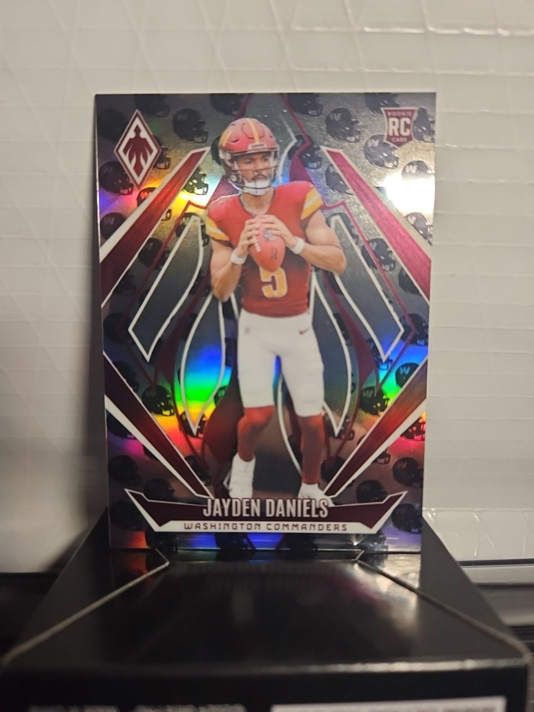 2024 Panini Phoenix #198 Jayden Daniels (RC) - Team Helmet Silver /399 - MINT