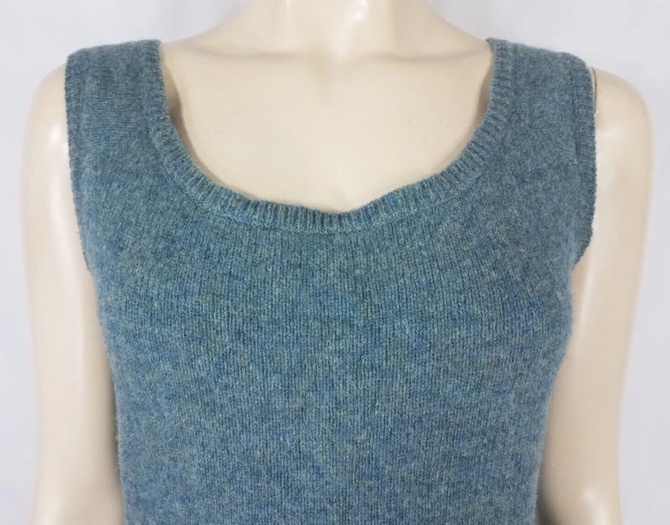 NWOT Vintage Ralph Lauren Rugby blue green 100% Wool sweater vest ladies Large - Image 2 of 4