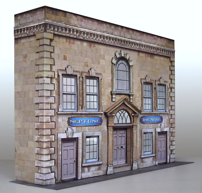 7mm Scale Georgian Theatre Card Model Construction Kit.  1:43 Wagen oder Spur O