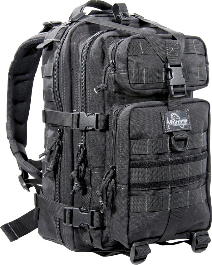 Maxpedition Falcon II Black 25 Liter Capacity Nylon Construction