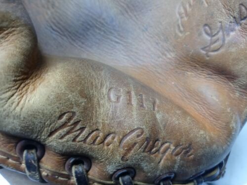 VTG Antique MacGregor G117 Autorgraph Model Gus Bell Baseball Glove RHT Made USA - Picture 10 of 11