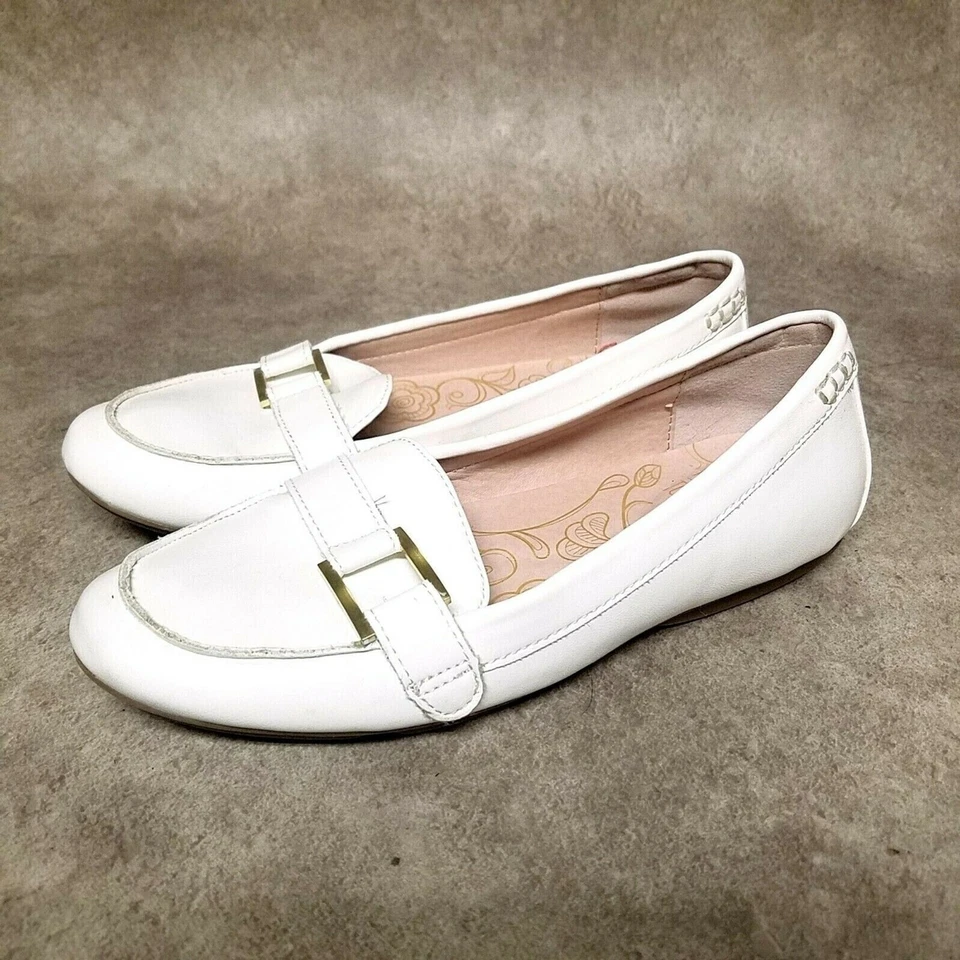 Mocasines sin cordones Mootsies Tootsies para mujer Pam talla 6 blancos Foto 3 de 4