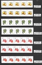 COMPLETE Low Value Fruit Series--Scott #5037, 5038, 5039, 5201, 5256, 1s and 2s