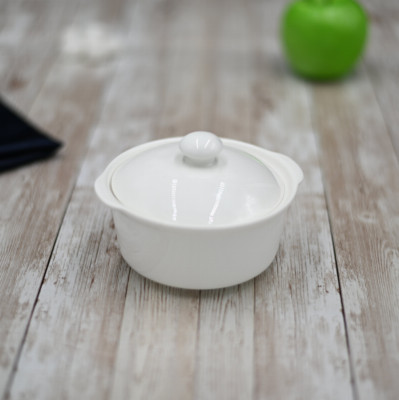 [ Set of 6 ] 4.5'' | 11.5 CM 9 FL OZ | 270 ML SOUP CUP WITH LID White