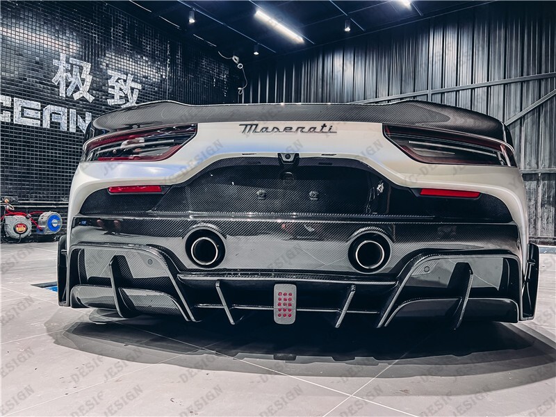DRY CARBON Kit For 2020-2023 Maserati MC20 MSY Style Rear Bumper ...
