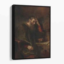 The Apostle Paul by Rembrandt Christian Jesus Bible Canvas Wall Art Print