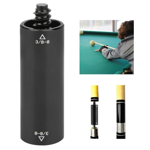 Pool Extension 2oz Billiard Middle Shaft Aluminium Extender Adapter Accs - Picture 4 of 12