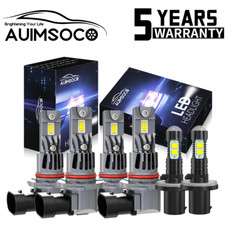 For GMC Yukon XL 1500 2500 2000-2006 LED Headlight High Low Fog Light Bulbs Kit