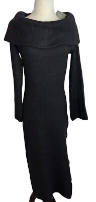 Women's H & M Black Long Sleeve Dress Slit Side Cowl Drop Neck NWT | eBay Women's H & M Black Long Sleeve Dress Slit Side Cowl Drop Neck NWT | eBay