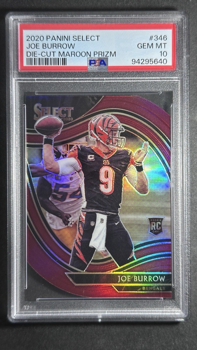 その他 Joe Burrow RC Auto panini 2020 Select Joe Burrow Maroon Die-Cut Field Level Rookie RC