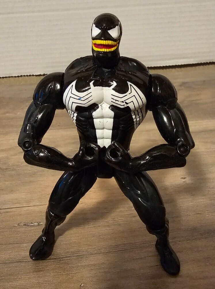 Marvel Heroes Venom Action Figure Bendable Arms & Legs Vintage 1999 Toy Biz