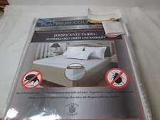 Sultan's Linens Platinum Jersey Knit Full Zipper Mattress Encasement ~ Ivory NEW