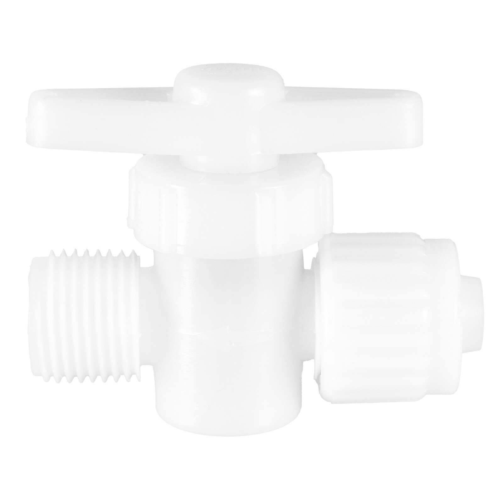 RecPro Flair It RV Plumbing Fittings 1/2" Plastic Straight Stop Valve