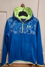 EUC Boys Under Armour Blue Sweatshirt, YXL, 18-20, 1/4 Zip, Pullover, loose fit
