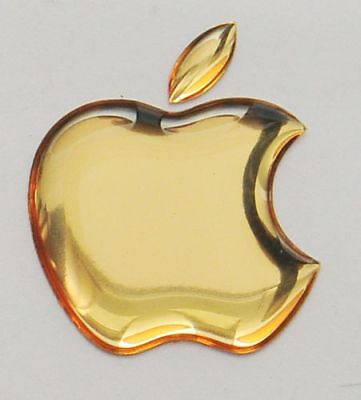 1pcs 3d Golden Domed Apple Logo Stickers For Iphone Ipad Cover Size 50x43mm Ebay