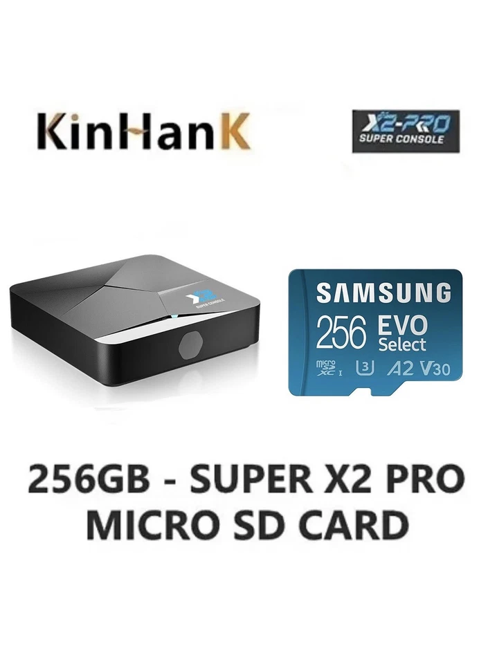 ANBERNIC KINHANK SUPER CONSOLE X2 PRO 256GB SD CARD UPGRADE/REPLACEMENT