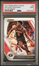 🔥PSA 2020-21 Panini Prizm Silver Draft Picks #65 ANTHONY EDWARDS SP RC POP/3🔥