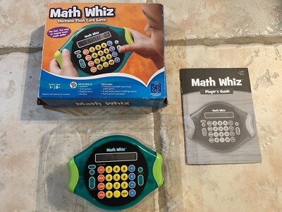 Math Whiz Handheld Electronic Flash Card Game | eBay