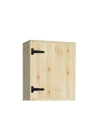 Pine Rustic Farmhouse Style Kitchen corner return Wall Unit 600mm wide