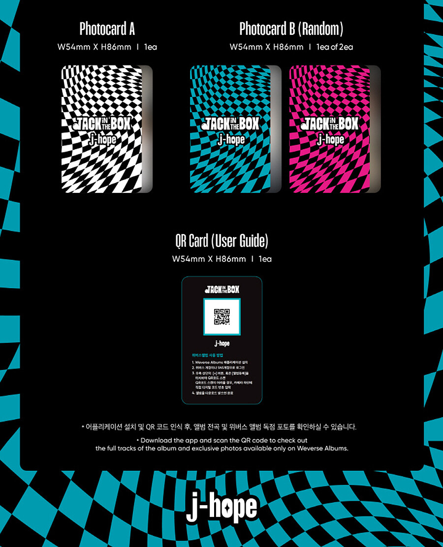 J-HOPE JACK IN THE BOX Album BTS WEVERSE/QR Card+GIFT SEALED J-HOPE JACK IN THE BOX Album BTS WEVERSE/QR Card+GIFT SEALED