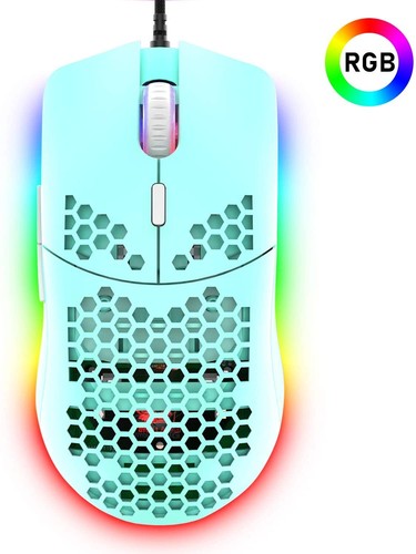 Gaming Mouse Wired Lightweight Ergonomic RGB LED Backlit Gamer Laptop PC PS4 MAC - Picture 17 of 19