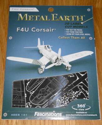 METAL EARTH F4U CORSAIR 3D Laser Cut Metal Model Kit