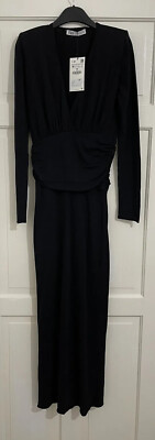 metallic knit long sleeve dress Metallic Lurex Knit Long Sleeve Maxi Dress Bronze / Small main image 0