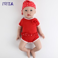 20"Laughing baby Big Girl Full Body Silicone Lifelike Reborn Baby Doll Xmas