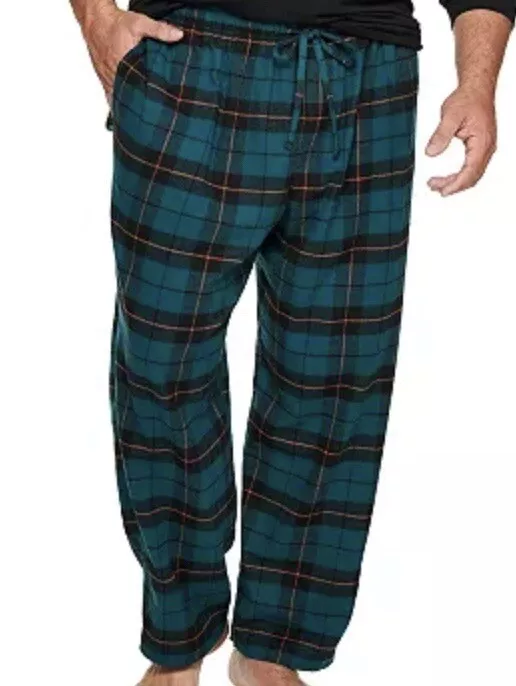 Sonoma Mens Blue Plaid Pajama Pants Size 1XB