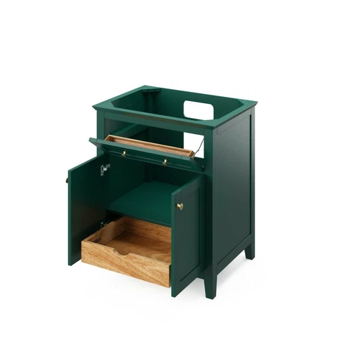 30" Chatham White Wood Single Bathroom Vanity Shaker + A Soft-Close Drawer - Picture 3 of 3