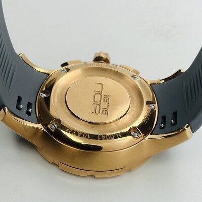 NOA Men's Quartz Chronograph Rose Gold Sapphire Crystal 45mm Swiss
