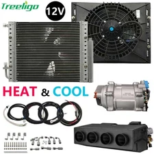 12V Cool&Heat Universal Underdash Electric Air Conditioner DC Auto Car A/C Kit
