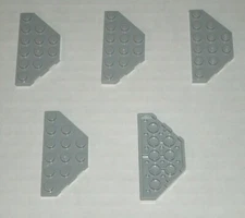 LEGO NEW 3x6 Light Bluish Grey Plate without Corners (5x) 4211352 Brick 2419