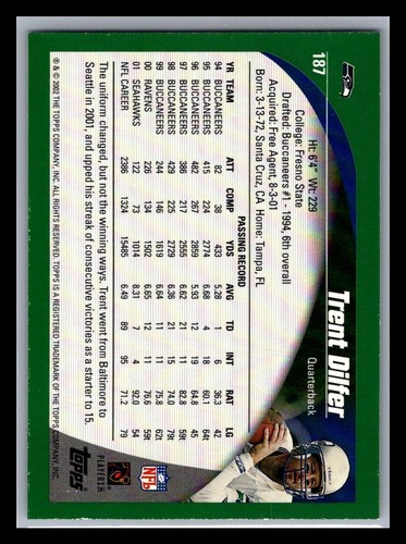 2002 Topps Football # 1 - 200 - Pick Your Card! - Picture 374 of 400