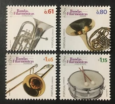 Portugal 2023 - Musical Instruments of Philharmonic Bands set MNH