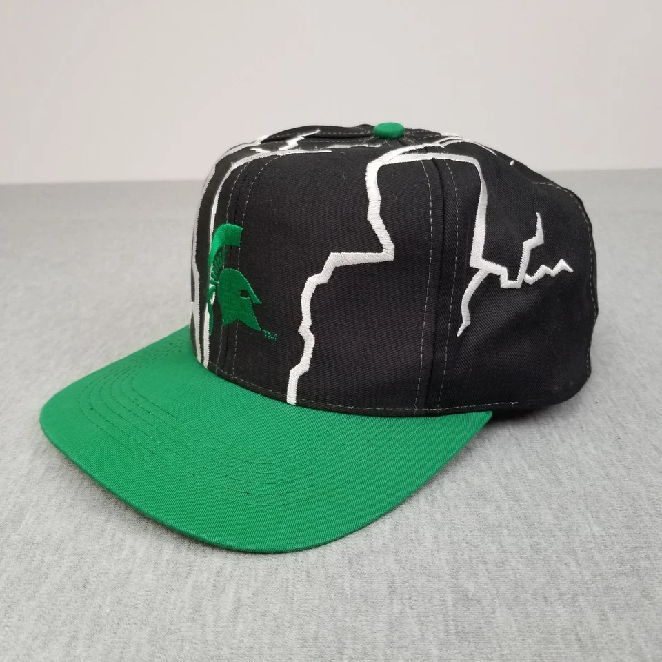 DE COLECCIÓN Michigan State Spartans Sombrero Snapback Drew Pearson Shockwave Lightning Foto 4 de 4