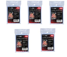 (500) Ultra Pro Soft Trading Card Sleeves (5 Packs) Zip Pouch Acid Free No PVC