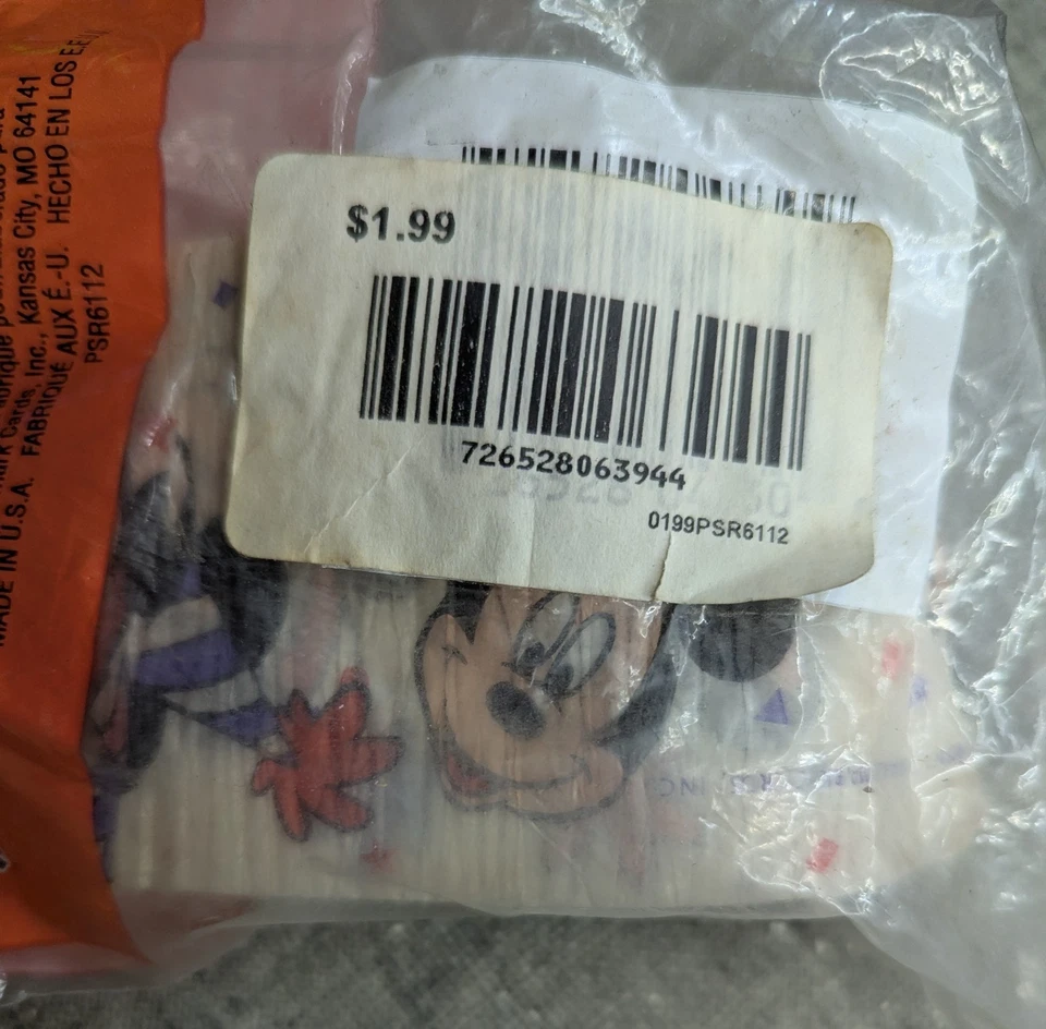 Винтажные открытые вещи Mickey's для детей стример из крепированной бумаги для поздравления с днем рождения вечеринки - Изображение 3 из 4