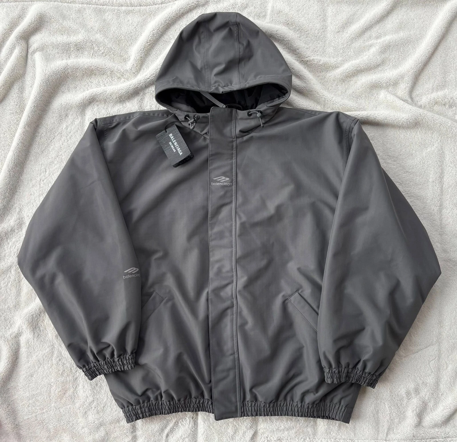 Balenciaga — Balenciaga Skiwear Dark Grey Sports Icon Parka Jacket - 48 / Fits 2XL - $4390