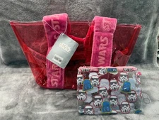 Stars Wars Pink Translucent Swim Bag~NWT