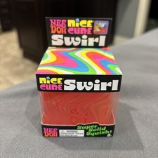 NeeDoh Nice Cube Swirl - ORANGE- 100 Authentic