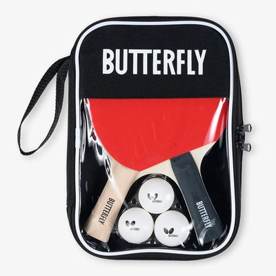 Butterfly Tischtennisschläger Set EASY Pack of 2 | Tischtennis Racket TT Bälle