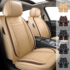 For Hyundai Sonata 2007-2021 Front & Rear Car 5-Seat Covers Full Set PU Leather