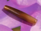 ANCIENT CAMBODIAN BANDED AGATE TUBULAR EYE BEAD 45-9.1 MM LUSTRE — photo 4