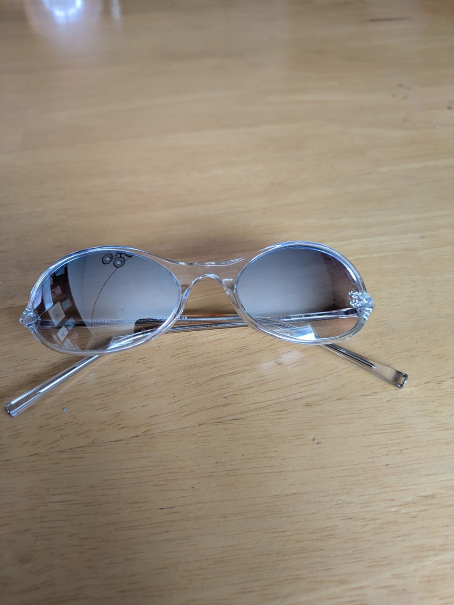 CHANEL 5044-B c660/Z1 クリアフレーム サングラス Chanel Sunglasses 5044B Rhinestone c.660/Z1 52 18 135 Made In