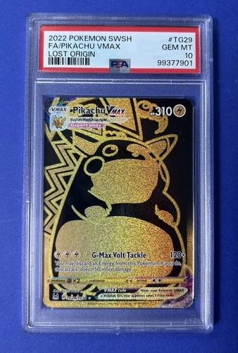 2022 Pokémon SWSH FA/Pikachu VMax Lost Origin #TG29 PSA 10 GEM MT