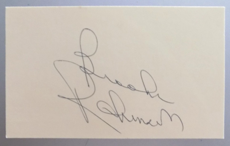 Brooks Robinson Hand-Signed Index Card