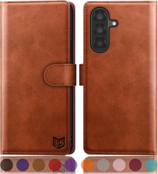HandyhüLle Flip Cover PU Leder Rfid Schutz FüR Galaxy A36 Mit Kartenfach-image