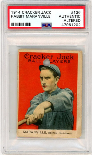 Rabbit Maranville #136 1914 Cracker Jack card